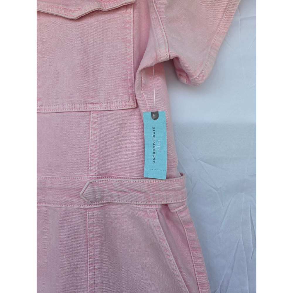 Good American Fit for Success Jumpsuit Pink Denim Mineral Rose Quartz NWT 6(2XL) - Picture 3 of 13